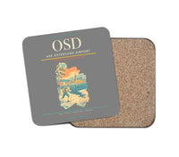 Thumbnail for Are Ostersund Airport (OSD) design on gray 1 piece coaster