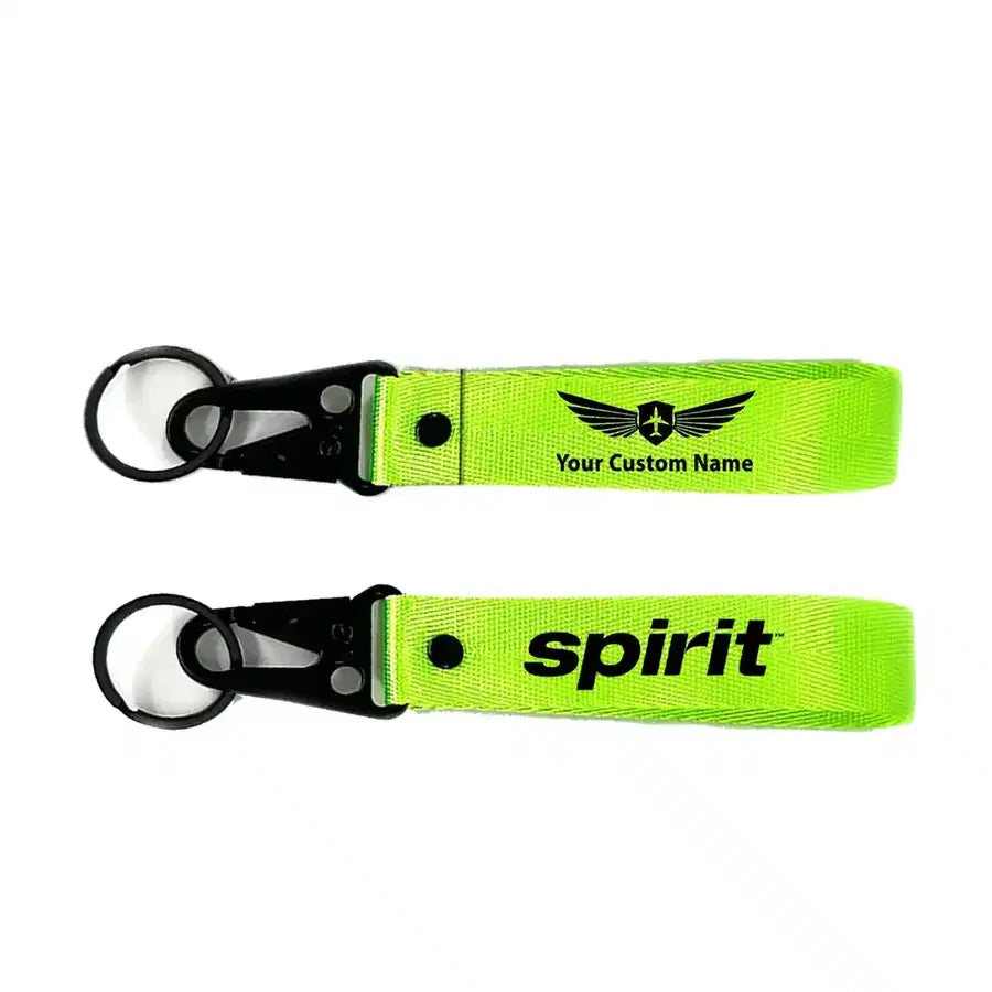 Spirit Airlines Hawk-shaped key chain, Light Green+ NAME