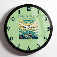 Thumbnail for VINTAGE G4086 - The Polar Shortcut - Designed Wall Clocks design on lightgreen framed