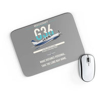 Thumbnail for Beechcraft Bonanza G36 design on gray rectangle mouse pad
