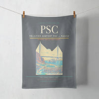 Thumbnail for Tri-Cities Airport (PSC) design on gray towel