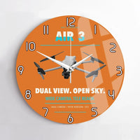 Thumbnail for DJI Air 3 design on orange no frame wall clock