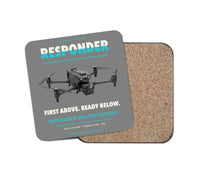 Thumbnail for BRINC Responder design on gray 1 piece coaster