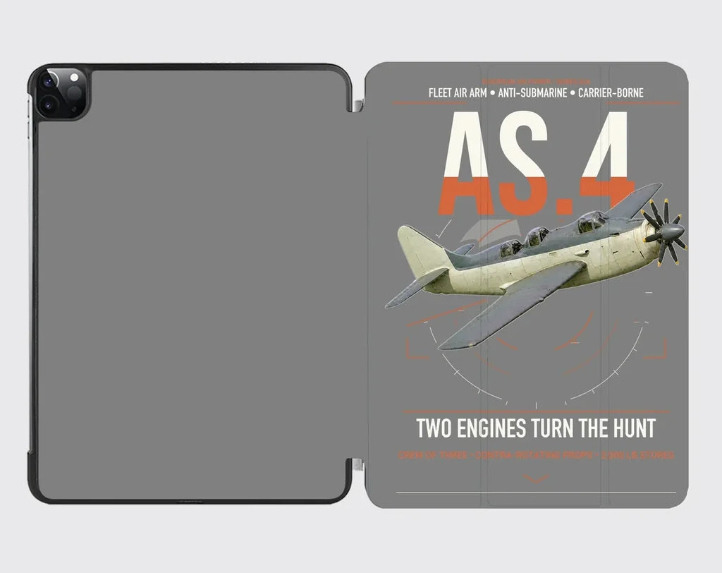Fairey Gannet AS.4 design on gray ipad tablet case