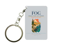 Thumbnail for Foggia 'Gino Lisa' Airport (FOG) design on light gray key chain