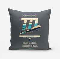 Thumbnail for Boeing 777F design on gray pillow