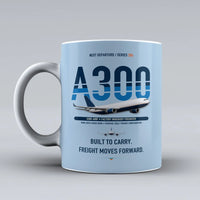Thumbnail for A300-600F Mug design on light blue airbus