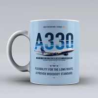 Thumbnail for A330-200 Mug design on light blue airbus