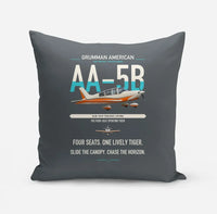 Thumbnail for Grumman American AA-5B Tiger design on gray pillow