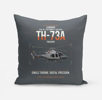 Thumbnail for Leonardo TH-73A Thrasher design on gray pillow