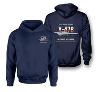 Thumbnail for X-47B UCAS-D design on navy blue hoodie
