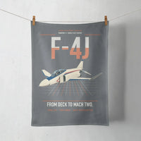 Thumbnail for F-4J Phantom II design on gray towel