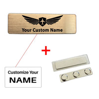 Thumbnail for Customisable Your Custom Design Text Design Brooch - view 11