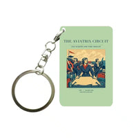Thumbnail for VINTAGE G4164 - The Aviatrix Circuit - Designed Key Chain design on lightgreen