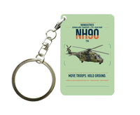 Thumbnail for NHIndustries NH90 TTH design on light green designed key chain, double-side print