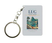 Thumbnail for Lugano Airport (LUG) design on light gray key chain