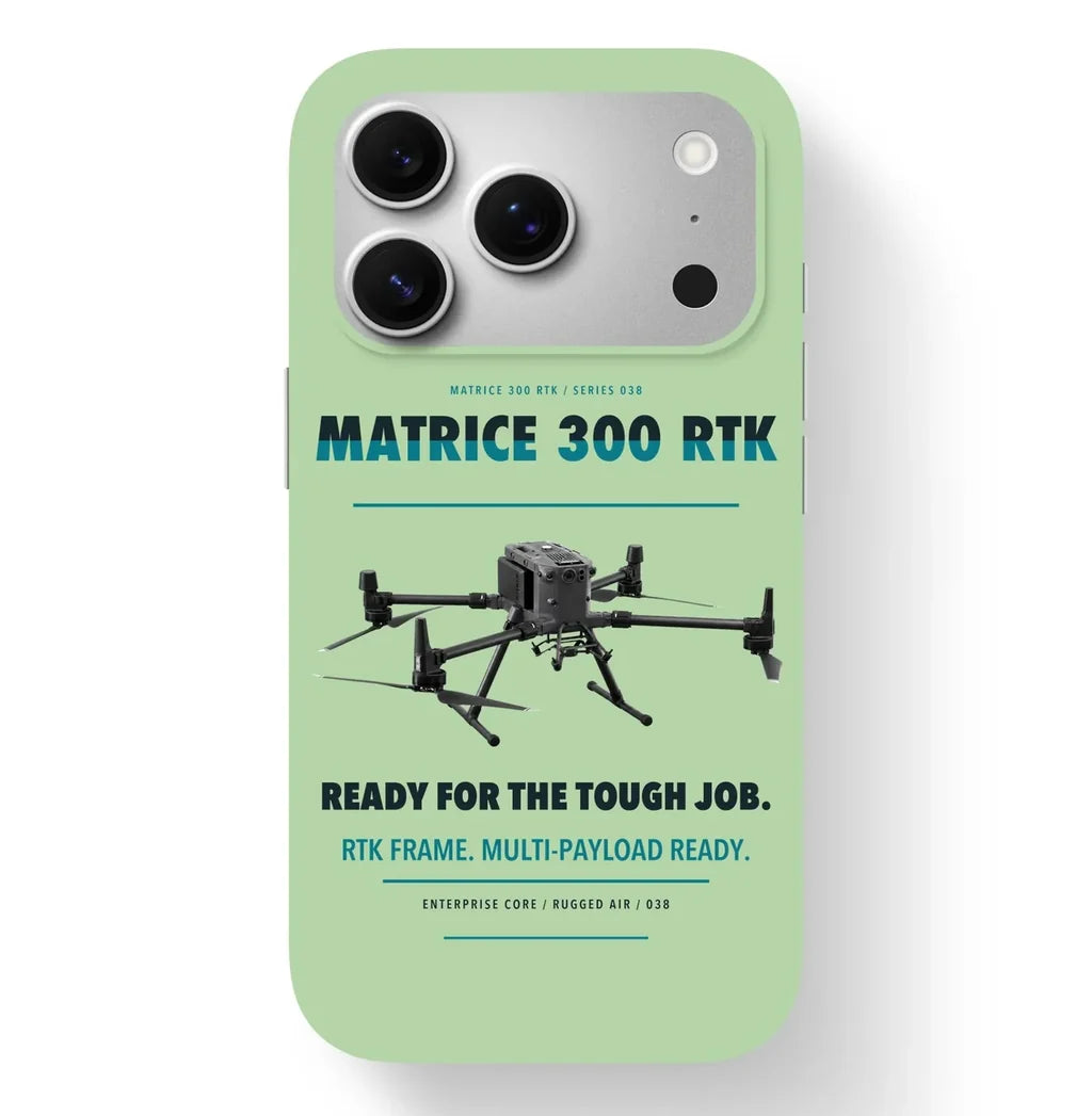 DJI Matrice 300 RTK Case design on light green iphone case