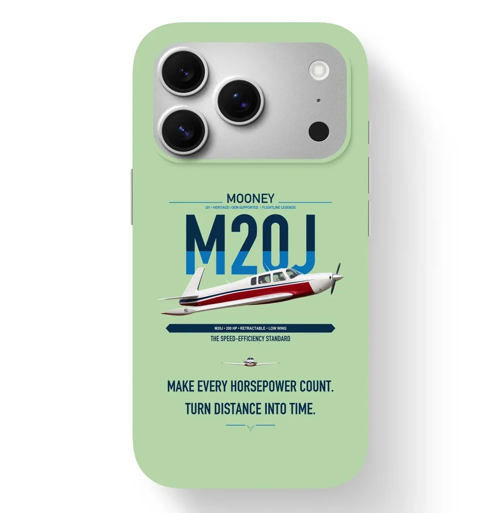 Mooney M20J 201 design on light green magsafe iphone case, for iPhone 17 Pro