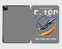 Thumbnail for F-16C Fighting Falcon design on gray ipad tablet case