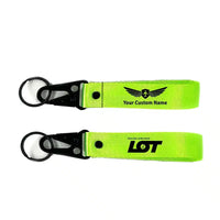 Thumbnail for LOT Polish Airlines Hawk-shaped key chain, Light Green+ NAME