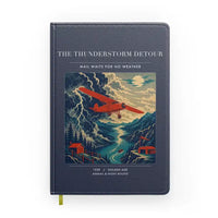 Thumbnail for VINTAGE G4148 - The Thunderstorm Detour - Designed Notebooks design on navyblue