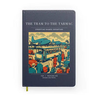 Thumbnail for VINTAGE G4372 - The Tram To The Tarmac - Designed Notebooks design on navyblue