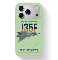 Thumbnail for Saab J 35F Draken design on light green magsafe iphone case, for iPhone 17 Pro