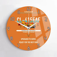 Thumbnail for Canadair CL-415EAF design on orange no frame wall clock
