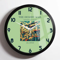 Thumbnail for VINTAGE G4020 - The Desert Mail - Designed Wall Clocks design on lightgreen framed