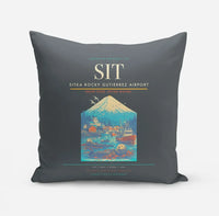 Thumbnail for Sitka Rocky Gutierrez Airport (SIT) design on gray pillow