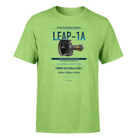 Thumbnail for CFM LEAP-1A design on light green single side