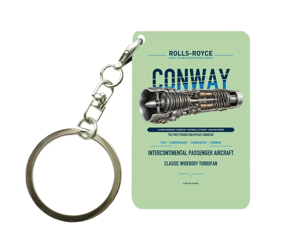 CONWAY Key Chain design on light green key chain