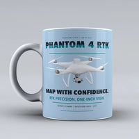 Thumbnail for Phantom 4 RTK Mug design on light blue dji