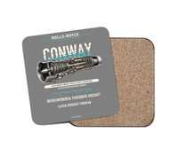 Thumbnail for CONWAY design on gray 1 piece coaster