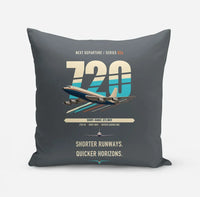 Thumbnail for Boeing 720B design on gray pillow