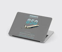 Thumbnail for Bombardier Challenger 850 design on gray MacBook case