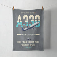 Thumbnail for Airbus A330-900neo design on gray towel