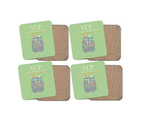 Thumbnail for Viracopos International Airport VCP Coaster 4-Pieces-Set - Light Green