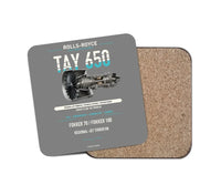 Thumbnail for TAY 650 design on gray 1 piece coaster