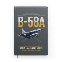 Thumbnail for B-58A Hustler design on gray notebook