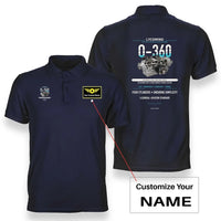 Thumbnail for O-360 design on navy blue polo with custom name badge
