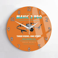 Thumbnail for DJI Mavic 3 Pro design on orange no frame wall clock