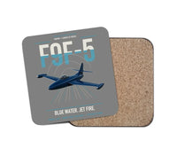 Thumbnail for F9F-5 Panther design on gray 1 piece coaster