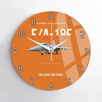 Thumbnail for F-A-18F Super Hornet Block III Two Crew One Strike design on orange no frame wall clock
