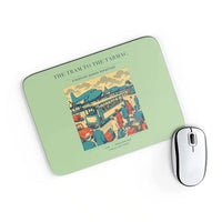 Thumbnail for VINTAGE G4372 - The Tram To The Tarmac - Designed Mouse Pads design on lightgreen rectangle