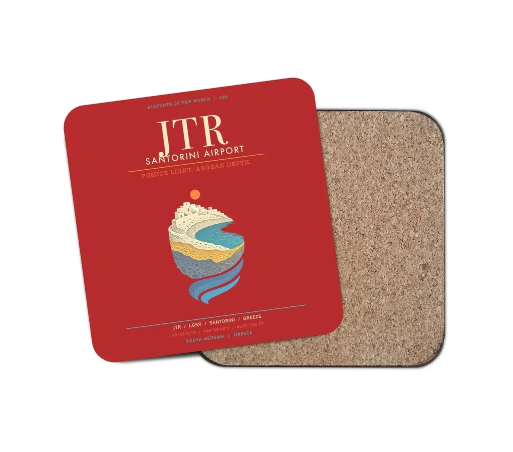 Santorini Airport JTR - Caldera Pumice Glow - Red