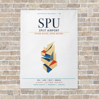 Thumbnail for Split Airport SPU vertical canvas print - no frame - white background