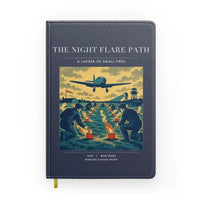 Thumbnail for VINTAGE G4525 - The Night Flare Path - Designed Notebooks design on navyblue