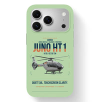 Thumbnail for Airbus H135 Juno HT1 design on light green magsafe iphone case, for iPhone 17 Pro