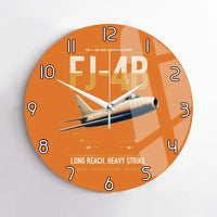 Thumbnail for FJ-4B Fury design on orange no frame wall clock